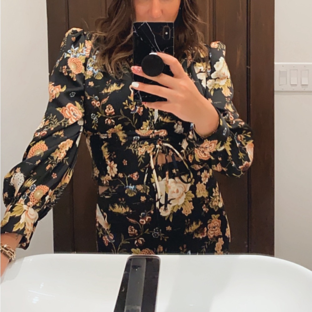 Zara floral skirt